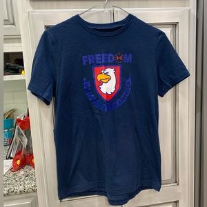 Boys Under Armour YLG Navy Tee